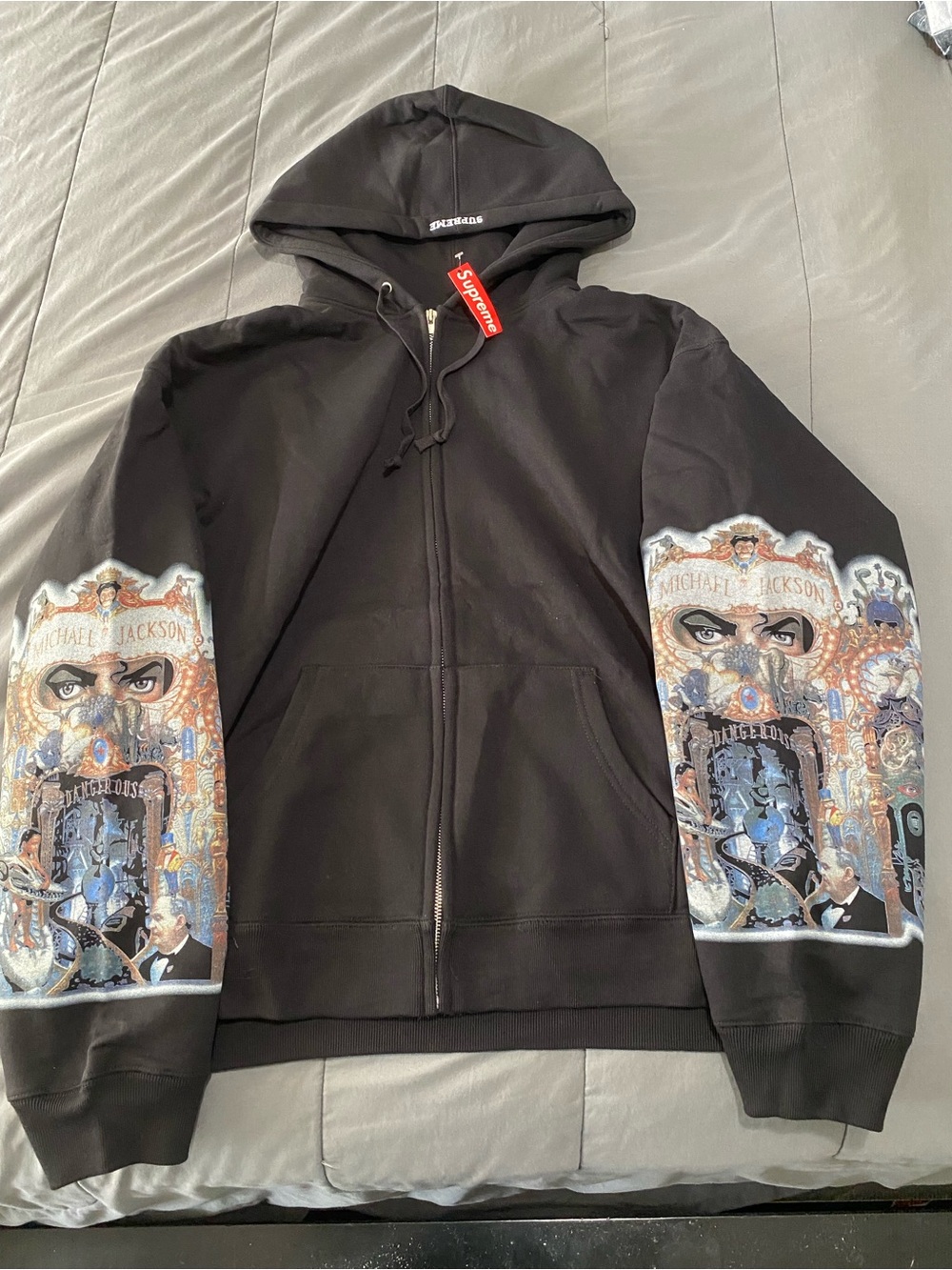 Supreme Michael Jackson Graphic Sleeve Hoodie